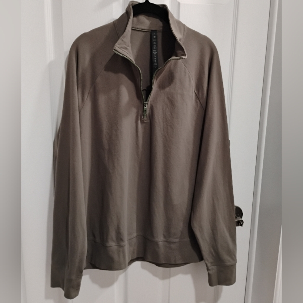✨Luluemon Khaki Oversized Half Zip